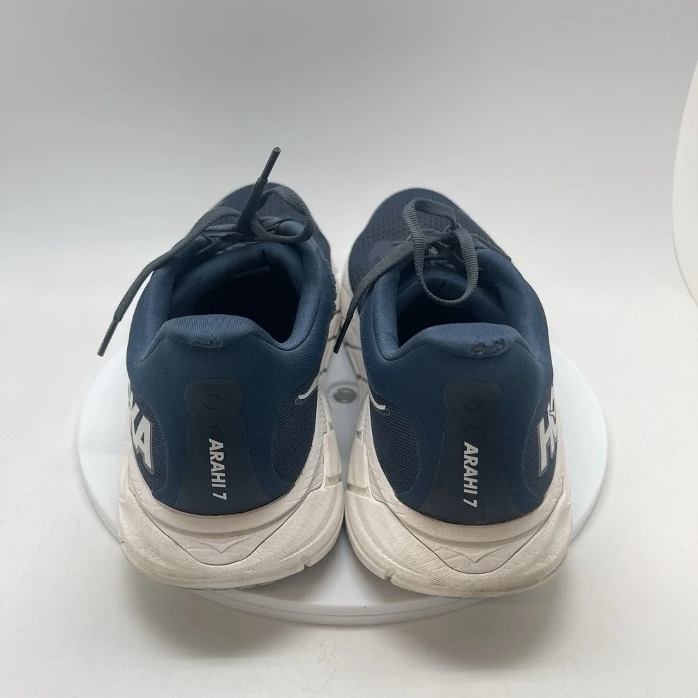 Hoka One One Sneakers Mens 12.5 D Arahi 7 1147850 OPC Navy Blue Running‎ Shoes